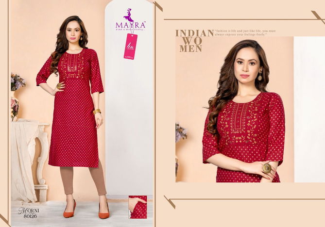 Mayra Morni Ethnic Wear Wholesale Printed Kurti Catalog